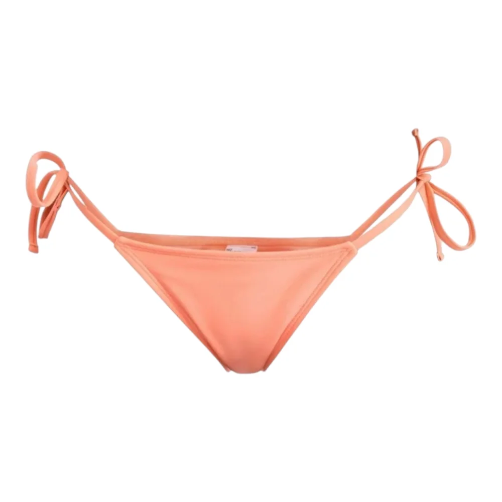 No Boundaries Cheeky Bikini Bottoms XL 16/18‎ Side Tie Swim Bottom Peach Luster